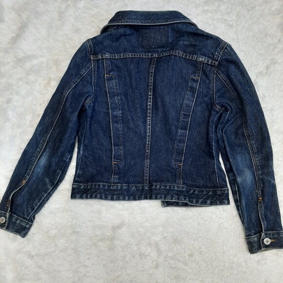 Vintage Guess Women's Blue Denim Jacket Made in USA Size: S - Picture 8 of 9
